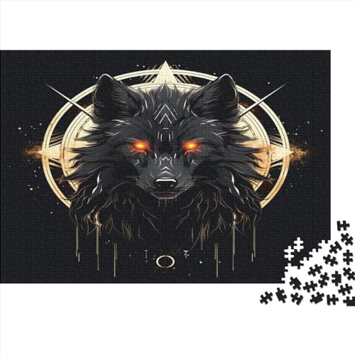 Wolf Puzzle 1000 Teile,Puzzle Für Erwachsene, Impossible Puzzle,Puzzle Farbenfrohes Legespiel,GesKükenlichkeitsspiel Für Die Ganze Familie Puzzel 1000pcs (75x50cm) von BJLZGUDFV