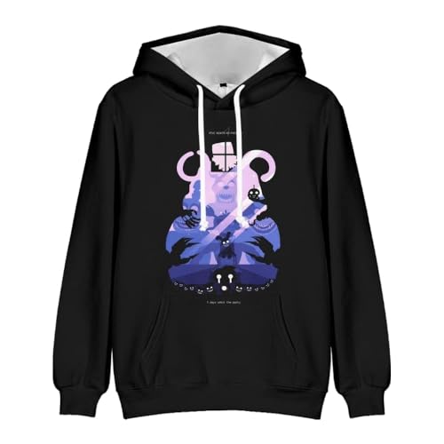 BJMAND FNAF Kapuzenpullover mit 3D-Druckmuster, Pullover, Kapuzen-Sweatshirt, lässig, langärmelig, Spiel-Hoodies (F,110) von BJMAND