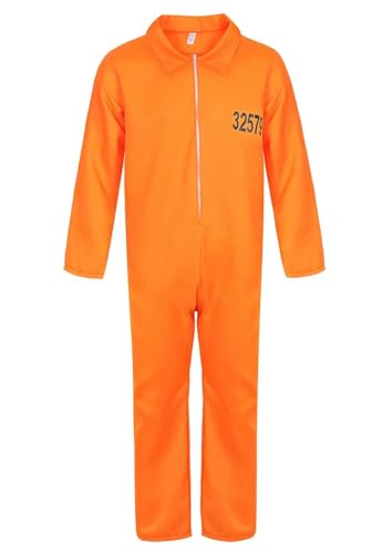 BJMAND Kostüm für Herren, Halloween, Fluganzug, Militärkampf, Pilot, Overall, Erwachsene, Cosplay, Größe XXL, Orange von BJMAND