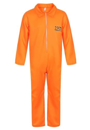 BJMAND Kostüm für Herren, Halloween-Fluganzug, Militär-Kämpfer, Pilot, Overall, Erwachsene, Cosplay, Orange (Orange, Größe 3XL) von BJMAND