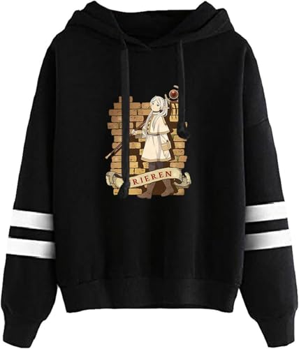 Frieren Beyond Journey's End Hoodie Frieren Langarm Big Pocket Hoodie Lose Oberbekleidung Hoodie mit Frieren Himmel Muster (Typ 6, XXL) von BJMAND