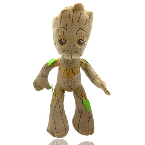 BJPERFMS Groot Kuscheltier, Groot Plush, 30CM Groot Plüsch, Kawaii Cute Plüschtier, Groot Plushie Merch, Plüschfigur Spielzeug, Plüschpuppen Geschenke für Kinder Fans von BJPERFMS