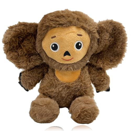 Cheburashka Plüschtier, Kuscheltier Cheburashka, 26CM AFFE Kuscheltier, Big Eared Monkey Plüschtier, Cheburashka Monkey Lustiger Plushie, Kawaii Plush, Plüschfigur Spielzeug, Plüschpuppen für Kinder von BJPERFMS