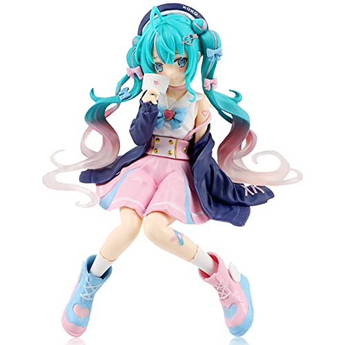 Hatsune Miku Figur, 14CM Miku Figur, Anime Figuren, Miku Figure, Anime Statue, Figuren Modell Spielzeug, Desktop Puppe, Collectibles Dekoration Ornamente Doll, Geschenke für Anime Fans, Kinder von BJPERFMS