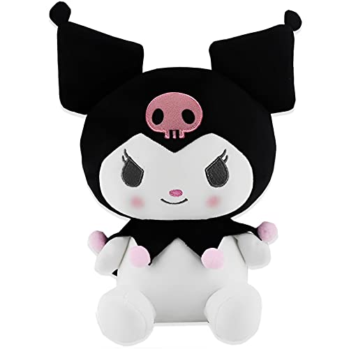 Kuromi Plush, Kuromi Plüsch, 25CM Kuromi Kuscheltier, Kuromi Plüschtier, Kuromi Plüschfigur, Kuromi Puppe, My Melody Plush, Kawaii Kuscheltier, Stofftier Spielzeug, Plüschpuppen für Kinder（Schwarz） von BJPERFMS