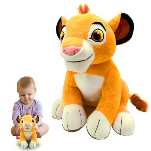 Löwe Simba Kuscheltier, 28CM König der Löwen Plush, Lion King Simba Plüschtier, Simba Cartoon Plüsch, Löwen Stofftier, Simba Flüschfigur für Kinder Fans Geburtstag Weihnachten Geschenke von BJPERFMS