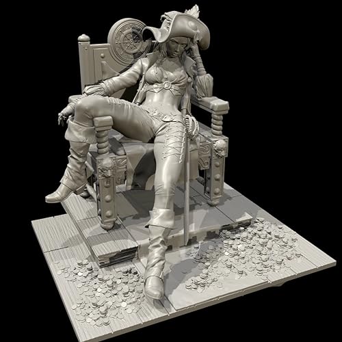 BJYCCAR 1/24 Ancient Female Samurai Warrior Resin Soldier Kit unbemalt und unmontiert Resin Modell // D9X5g11 von BJYCCAR