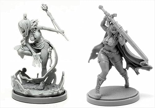 BJYCCAR 1/48 Ancient Female Samurai Warrior Resin Soldier Kit Unbemalt und unmontiert Resin Modell (2 Personen) //D9X8g20 von BJYCCAR