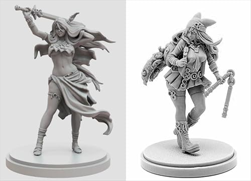 BJYCCAR 1/48 Ancient Female Samurai Warrior Resin Soldier Kit Unbemalt und unmontiert Resin Modell (2 Personen) //D9X8g57 von BJYCCAR