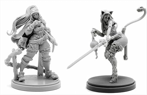 BJYCCAR 1/48 Ancient Female Samurai Warrior Resin Soldier Kit Unbemalt und unmontiert Resin Modell (2 Personen) //D9X8g65 von BJYCCAR