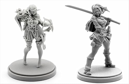 BJYCCAR 1/48 Ancient Female Samurai Warrior Resin Soldier Kit Unbemalt und unmontiert Resin Modell (2 Personen) //D9X8g74 von BJYCCAR