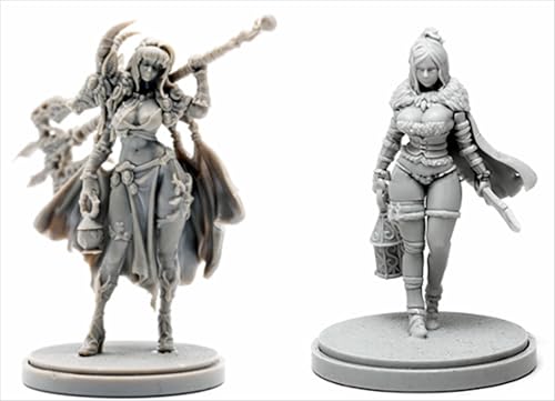 BJYCCAR 1/48 Ancient Female Samurai Warrior Resin Soldier Kit Unbemalt und unmontiert Resin Modell (2 Personen) //D9X8g86 von BJYCCAR