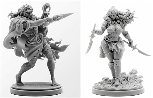 BJYCCAR 1/48 Ancient Female Samurai Warrior Resin Soldier Kit Unbemalt und unmontiert Resin Modell (2 Personen) //D9X8g96 von BJYCCAR