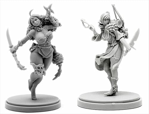 BJYCCAR 1/48 Ancient Female Samurai Warrior Resin Soldier Kit Unbemalt und unmontierte Figuren Resin Model Kit (2 Personen) // L9E7X8 von BJYCCAR