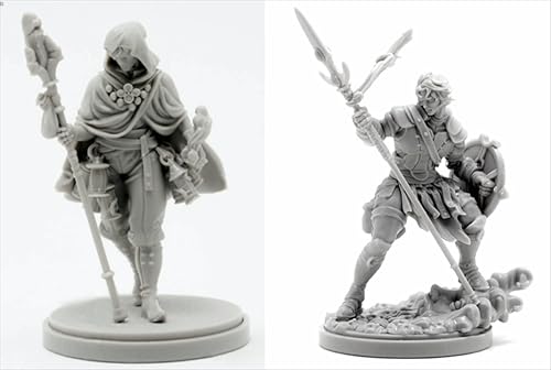 BJYCCAR 1/48 Ancient Samurai Warrior Resin Soldier Kit Unbemaltes und unmontiertes Resinmodell (2 Figuren) //D9X7g30 von BJYCCAR