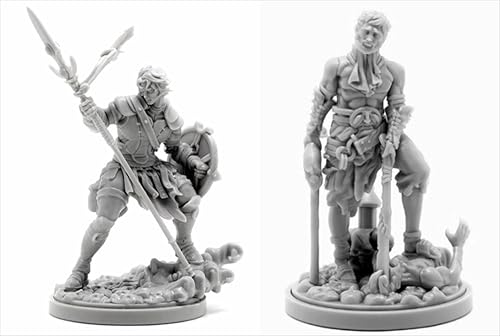 BJYCCAR 1/48 Ancient Samurai Warrior Resin Soldier Kit Unbemaltes und unmontiertes Resinmodell (2 Figuren) //D9X7g36 von BJYCCAR