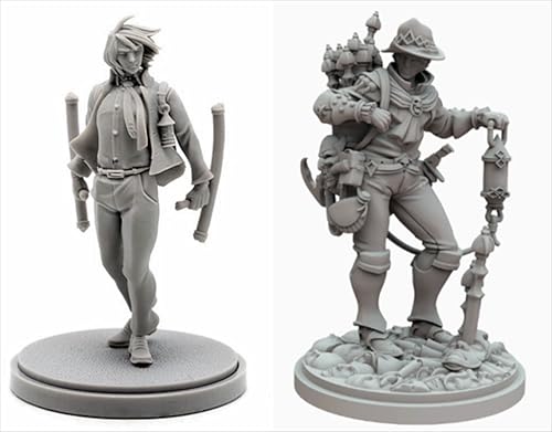 BJYCCAR 1/48 Ancient Samurai Warrior Resin Soldier Kit Unbemaltes und unmontiertes Resinmodell (2 Figuren) //D9X7g60 von BJYCCAR