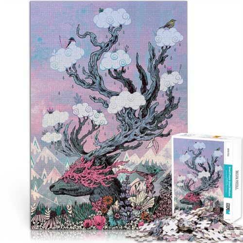 1000-teilige Puzzles für Erwachsene Soul Deer Sonnenuntergang auf der Straße Lernspiele DIY Spielzeug Perfekte Dekoration 38x52cm 1000-teilige Puzzles für Erwachsene Soul Deer Sonnenuntergang auf der Straße Lernspiele DIY Spielzeug Perfekte Dekoration 38x52cm von BKDNNUJR