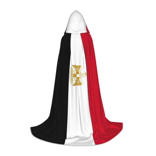 BKDODKS Halloween-Umhang mit ägyptischer Flagge, Unisex, für Cosplay, Gothic, Renaissance und mehr von BKDODKS