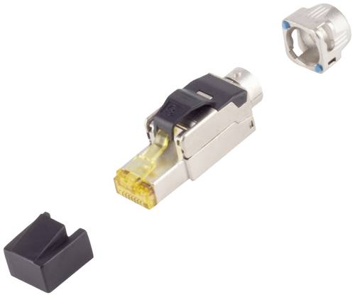 BKL Electronic RJ-45 Stecker, werkzeugl., Cat. 8.1, STP, Bajonett 10121219 Silber 1St. von BKL Electronic