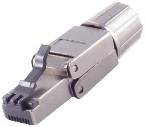 BKL Electronic RJ-45 Stecker, werkzeuglos, quick, STP, Cat. 8.1 10121217 Schwarz 1St. von BKL Electronic