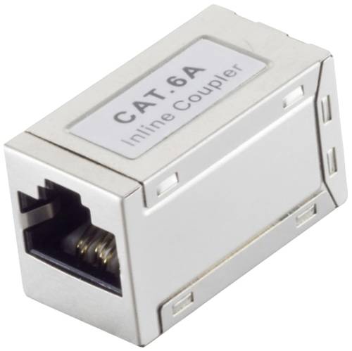 BKL Electronic RJ45 Verbinder, CAT 6a, STP, slim, silber 10121206 Polzahl 8 Silber 1St. von BKL Electronic