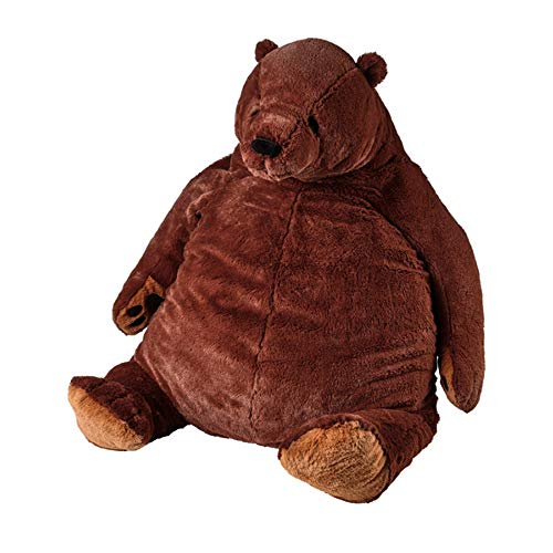 Großer Braunbär-Plüschtier, Stofftierpuppe, Djungelskog, brauner Plüsch-Teddybär, Spielzeug für Kinder, weiches Kuschelkissen (Braun, 60 cm) von BKPAPTXY