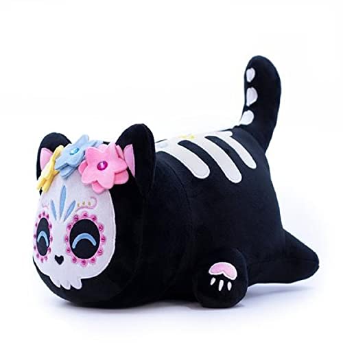 Katzen-Plüschtier, süßes Geschenk für Kinder, Aphmau Meemeows-Plüschtiere (Zucker-Totenkopf-Katze, 25 cm) von BKPAPTXY