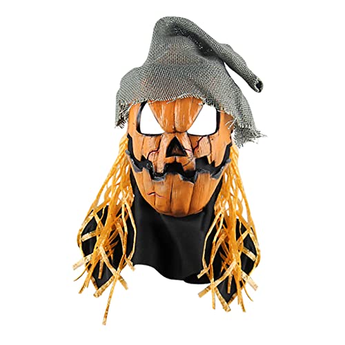 BKSCAYXS Gruselige Masken Halloween High End Kürbis Gruselige Teufelskopfbedeckung Kopfbedeckung Abschlussball Performance Requisiten Maskerade Kopfbedeckung von BKSCAYXS