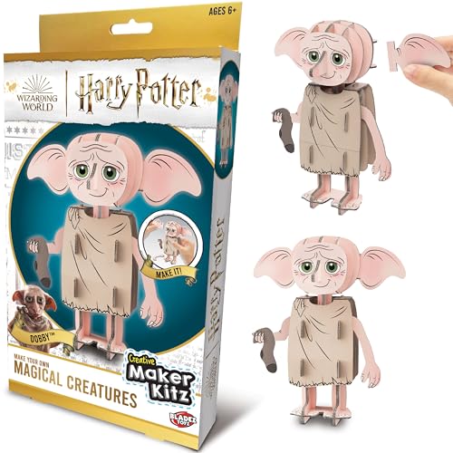 BLADEZ Harry Potter Toyz Dobby-Kit zum Selbermachen – einfaches Harry-Potter-Geschenk und umweltfreundlicher Spaß – perfektes Kunst-Set für Kinder von 6–12 Jahren, keine Schere erforderlich, bauen Sie von BLADEZ