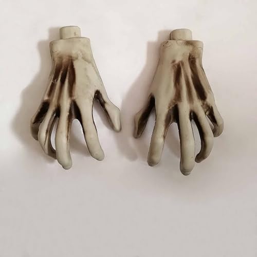 BLAFT Allerheiligen Haus Horror Skelett Hand Kralle Dekoration Requisiten Escape Room Ghost Hand Kralle Skelett Hand Skelett Skelett, Lebendig Und Realistisch (Geisterhand Paar) von BLAFT