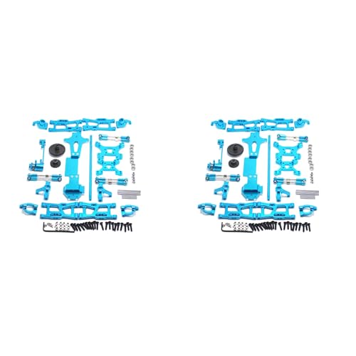 BLASHRD 2Satz für 1:14 144001 RC Auto Voll Upgrade Teile Metall C Sitz Lenk Becher Schwinge Zentral Antriebswelle, Blau von BLASHRD