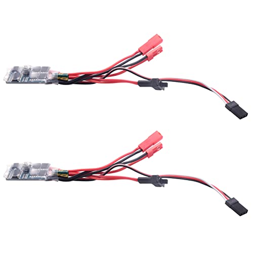 BLASHRD 2X 10A ESC Gebürstete Geschwindigkeit Controller Für 1/12 1/16 1/18 1/24 1/28 RC Auto Crawler C24 B16 B24 B36 K989 RC Boot von BLASHRD