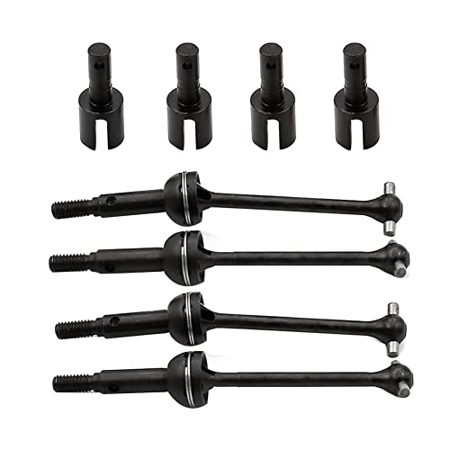 BLASHRD 8-Teiliges Metall-Stahl-Getriebegelenk Cup Cup Drive Shaft Set CVD für LC Racing PTG-2 PTG2 1/10 RC Car Upgrade Parts von BLASHRD