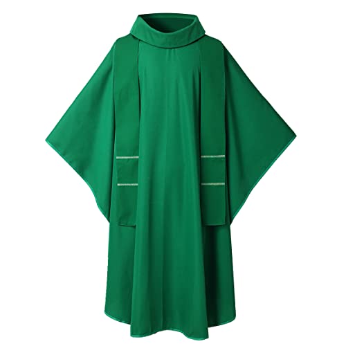 BLESSUME Priester Kasel Vestment Robe Kirche Massen Ornat (Grün-Stil #A) von BLESSUME