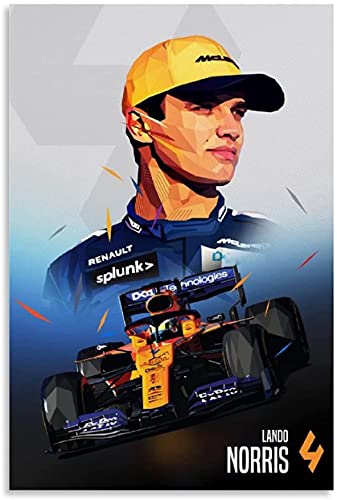 500 Teile Puzzle Lando Norris Talent F1 Race Driver Art Poster Holz Puzzle Erwachsene Stress Freisetzung Spiel 500 Piece 20.4x15inch(52x38cm) Kein Rahmen von BLIJR