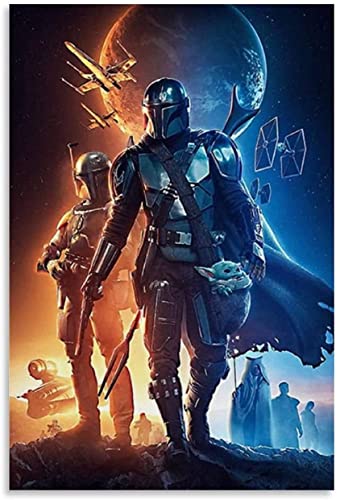 Holz Puzzle 1000 Teile Star Wars Poster Das mandalorianische Poster Puzzles für Erwachsene und Kinder anspruchsvoll 1000 Piece 29.5x19.6inch(75x50cm) Kein Rahmen von BLIJR