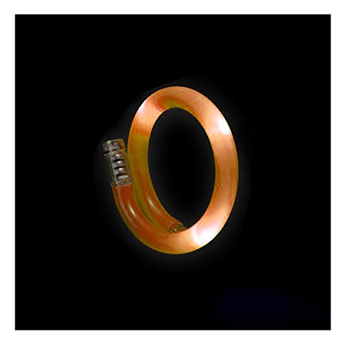 BLINXS 6 Stück LED Premium Wickelarmband/Armband Orange Leuchtend - für Party, Konzerte oder Disko mit Lauflicht Blinkmodus und wechselbaren Batterien von BLINXS