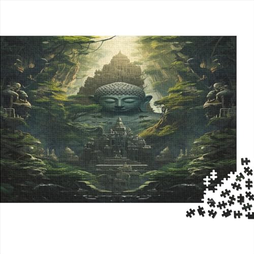 Buddha Puzzles -500 Teile Holz Puzzle Für Erwachsene 500pcs (52x38cm) von BLISSCOZY
