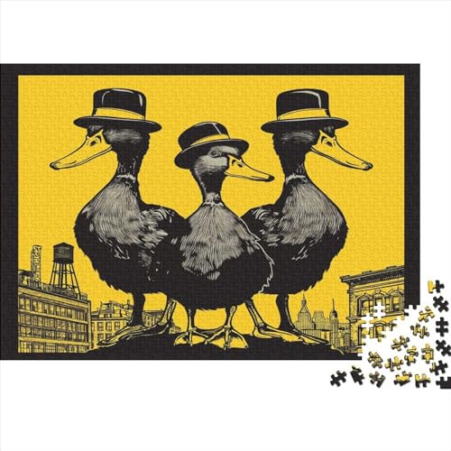 Ente Boy 1000 TeileHolz Puzzle, Puzzles Für Erwachsene,1000 Teile Rätsel Für Jugendliche & Erwachsene 1000pcs (75x50cm) von BLISSCOZY