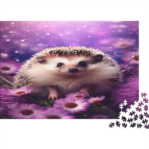 Holz Puzzles 300 Teile Erwachsene Rätsel | Igel | Puzzle Cute Animal Erwachsene 300 Teile Herausforderndes Geschicklichkeitsspiel Für Die Ganze 300pcs (40x28cm) von BLISSCOZY