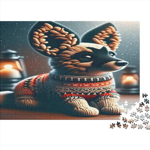 Jumper Puppy Spielzeug 300 TeileHolz Puzzle, Puzzles Für Erwachsene,300 Teile Rätsel Für Jugendliche & Erwachsene 300pcs (40x28cm) von BLISSCOZY