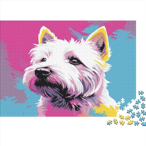 Niedlicher Hund Puzzle Erwachsene Puppy Holz Puzzles 300 Teile Rätsel Große Herausforderndes Geschicklichkeitsspiel Für Die Ganze 300pcs (40x28cm) von BLISSCOZY