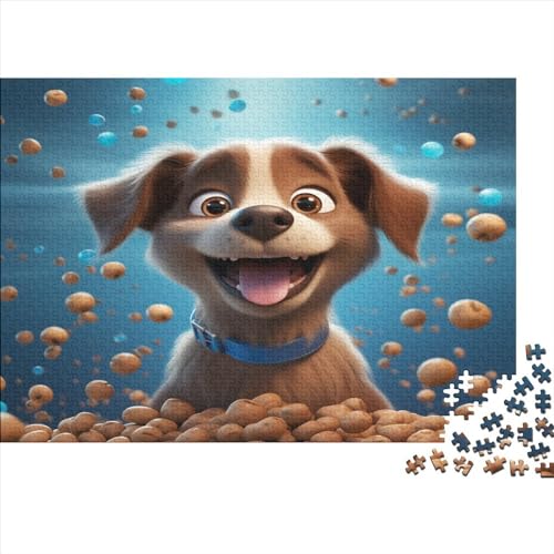 Niedlicher Hund Puzzles -1000 Teile Puppy Holz Puzzle Für Erwachsene 1000pcs (75x50cm) von BLISSCOZY