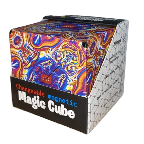 Formwechsel Zauberwürfel – Infinity Cube - Magnetwürfel 3D - Anti Stress Spielzeug - 36 Seltenerdmagnete - Über 70 Formen Verwandelbar (Colorful Yellow) von BLITZHAUS