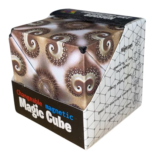 Formwechsel Zauberwürfel – Infinity Cube - Magnetwürfel 3D - Anti Stress Spielzeug - 36 Seltenerdmagnete - Über 70 Formen Verwandelbar (Gobi Brown) von BLITZHAUS