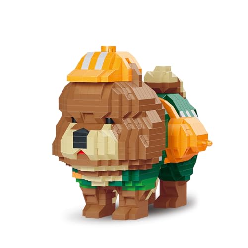 BLOCKTOY Mini Bausteine Set für Kinder, Hunde Modell Bausatz DIY Micro 3D Bauspielzeugsteine Geburtstag, C von BLOCKTOY