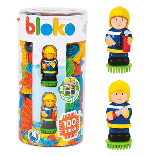 BLOKO - 100 Tube mit 2 Feuerwehr 3D Figuren - Ab 12 Monaten BAU Spielzeug 1. Alter - 503667 BLOKO - 100 Tube mit 2 Feuerwehr 3D Figuren - Ab 12 Monaten BAU Spielzeug 1. Alter - 503667 von BLOKO