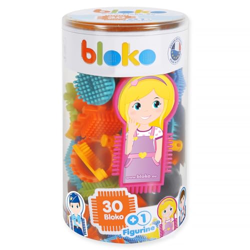 BLOKO - Tube von 30 1 Überraschungs-Sammelfigur - Ab 12 Monaten Konstruktionsspielzeug 1. Alter - 503573 von BLOKO