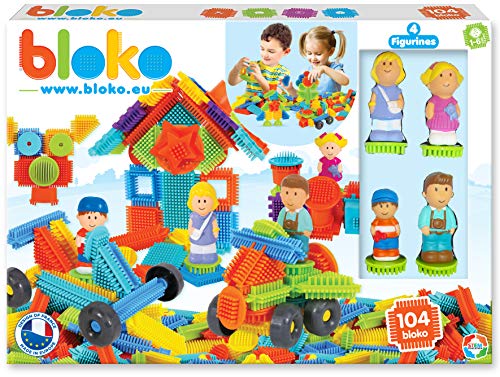 BLOKO 503627 100 Set mit 4 3D-Figuren Familie, Multicolor, 39 x 29 x 5,5 cm von BLOKO
